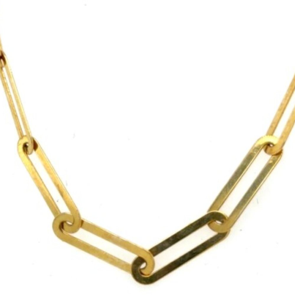 10K Men's 20" Open Chain Link Affordable Necklace